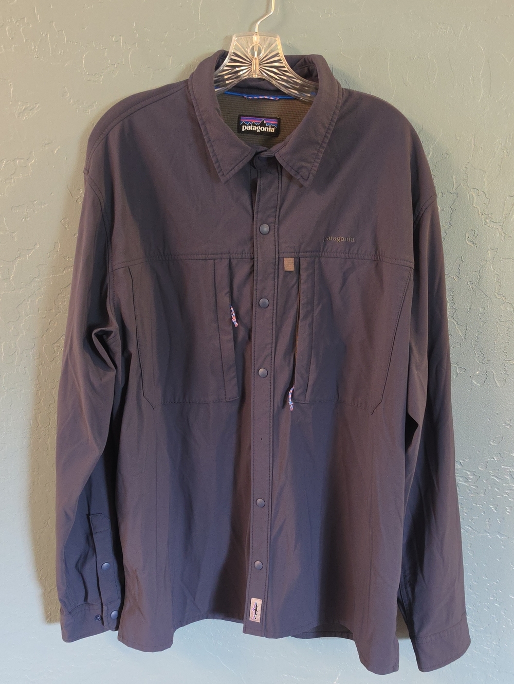 Patagonia Men’s Navy Technical  Work Lightweight Shirt Jacket